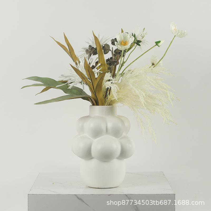 现代花艺饰品样板间假花装饰品客厅电视柜玄关创意仿真花套装摆件