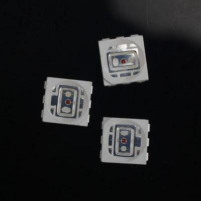 5050RGBled贴片灯珠1.5w三色红绿蓝 0.5W灯珠5054RGB3W高亮