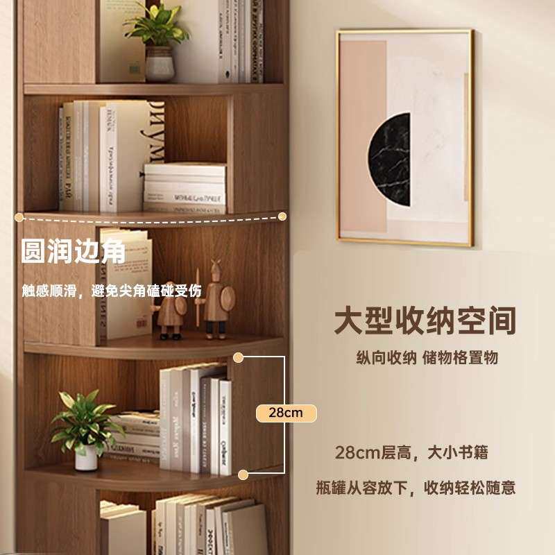 简易角柜转角置物架落地置物柜客厅墙角柜三角柜卧室边角柜床头柜