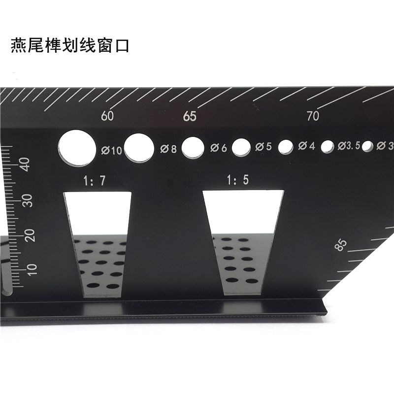 木工角尺T型 角度划线尺铝合金制45度斜角90度直角划线器燕尾榫规