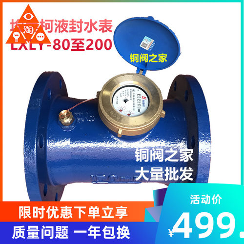 埃美柯LXLY-E铁壳水平螺翼全液封冷水表014 DN80 100 150 200