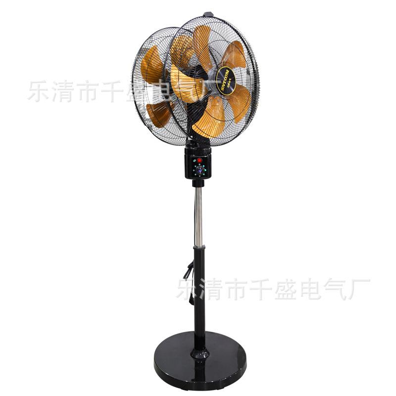 双头落地摇头电风扇工厂厂房360度工业三档可调高度旋转风扇