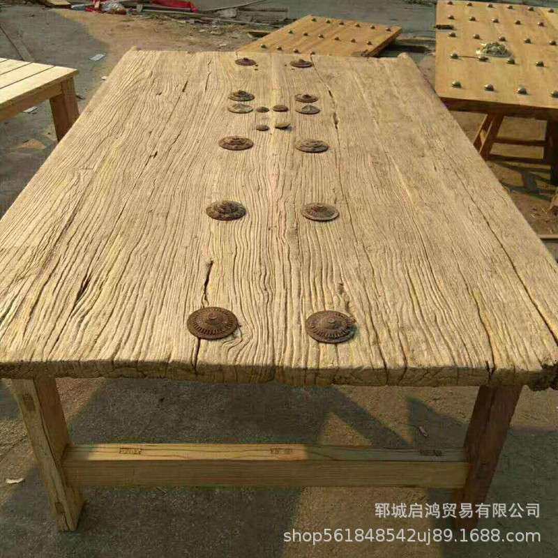 老榆木桌椅家用实木桌凳大小北方老榆木桌椅量大从优