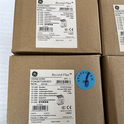 原装正品全新GE塑壳断路器FDN36TD063ED/FDN36TD100GD