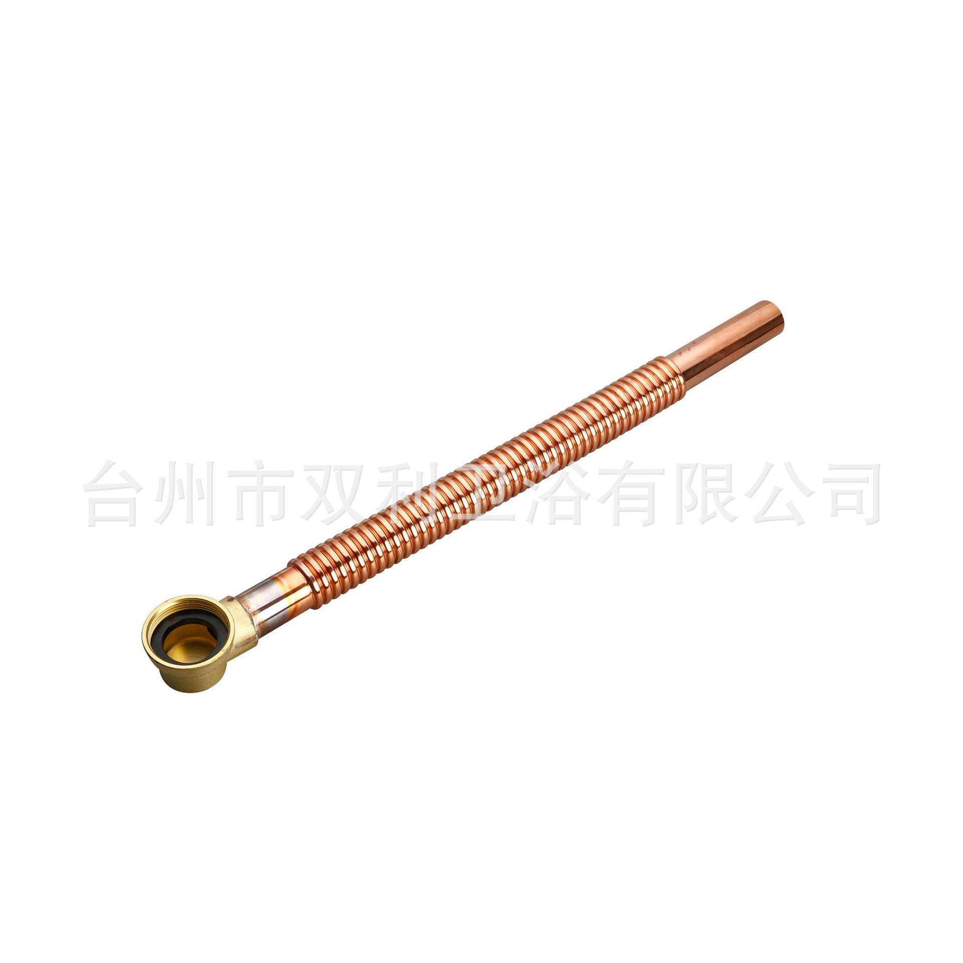 台州厂家直供高品质F2107g不锈钢材质波纹管弹跳式自动浴缸下水器