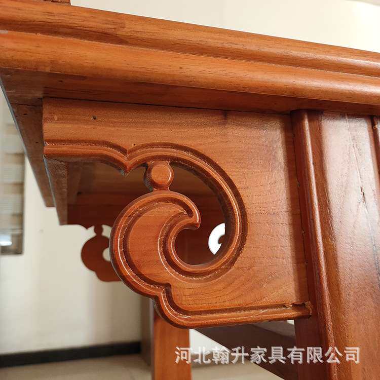 明清云头供桌佛台实木案几简约仿古香案婚礼桌椅玄关条几复古条案