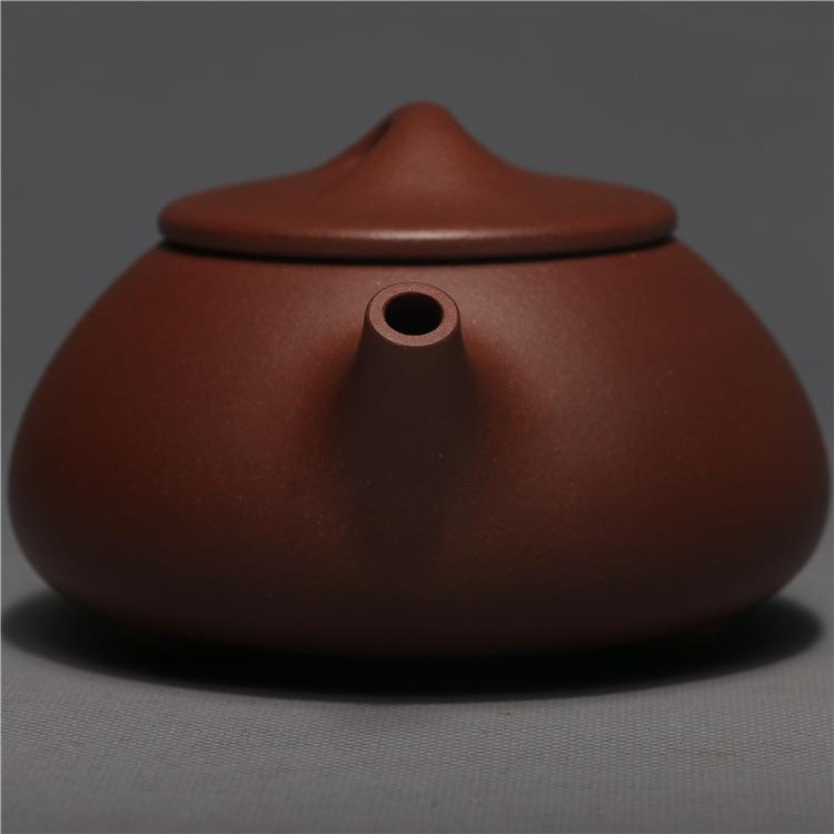 龙砂陶宜兴紫砂茶壶紫泥石瓢壶280紫毫升砂壶围炉煮茶茶壶