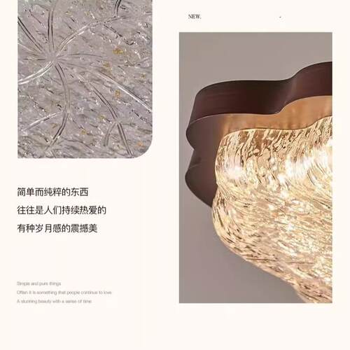 法式中古风卧室灯餐厅美式复古设计师全光谱护眼房间主卧吸顶灯具