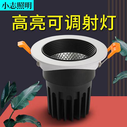led射灯 3寸5寸6寸嵌入式cob天花灯 5w7W9W15w20w30Wled洗墙射灯