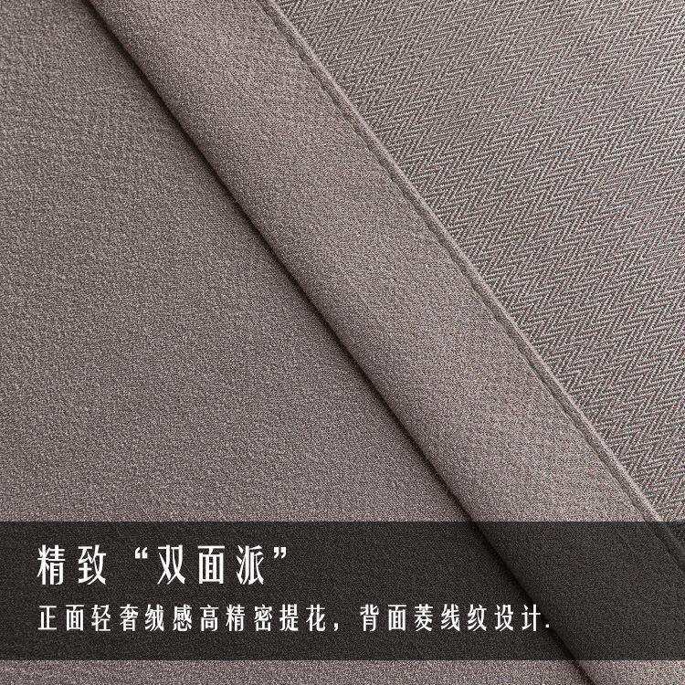 轻奢加厚防风隔音窗帘AB双面高密皮绒客厅卧室窗帘布成品窗帘