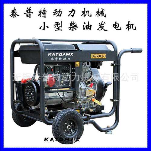 泰普特3000W柴油发电机家用小型220V单相电启动发电机组