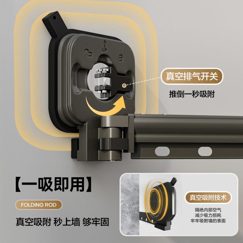 加厚隐形折叠浴帘杆家用速干洗澡隔断帘卫生间防水布干湿分离浴帘
