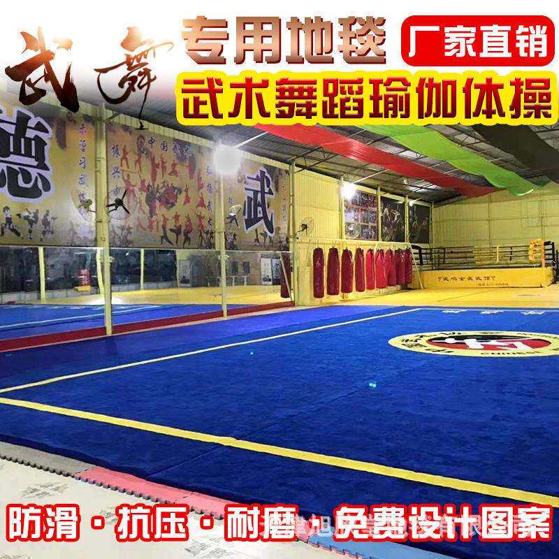 武术地毯舞蹈室体操跆拳道运动健身房毯训练专用比赛加厚手工地毯