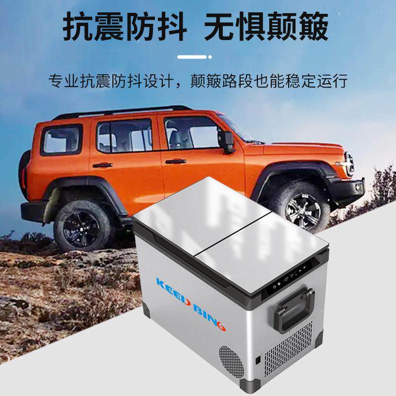迷你冰柜45升双门分区快速结冰冷藏冷冻24V汽车货车户外车载冰箱