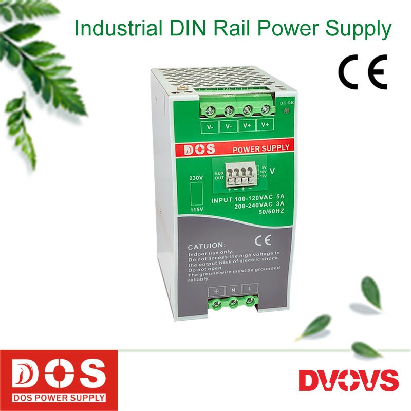 两组电压双输出24V9A和12V1A高效率导轨式开关电源型号NDR-250-CB