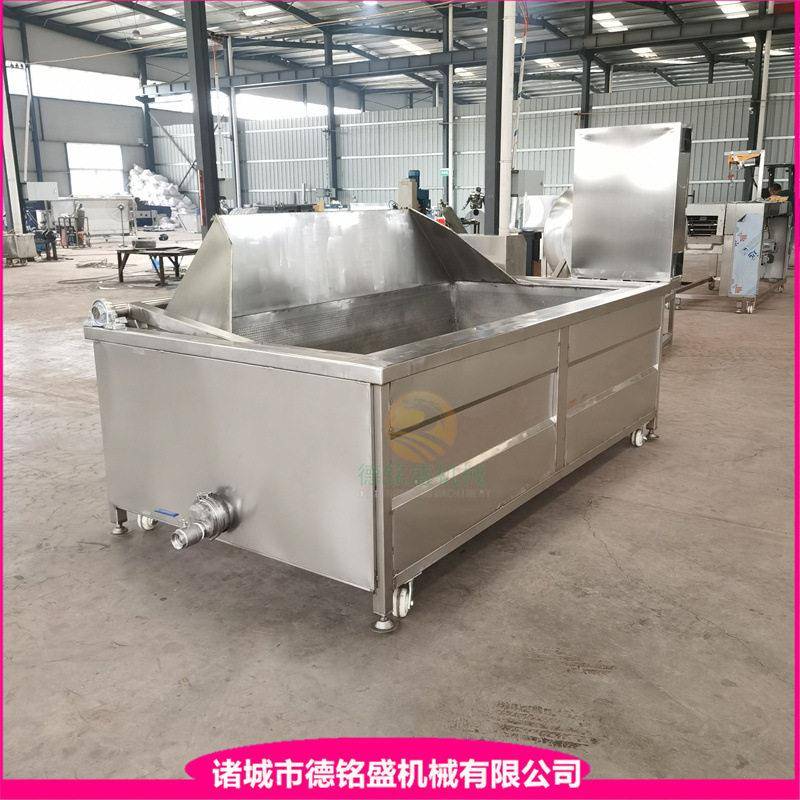 鱼柳自动出料油炸锅 鳕鱼片电炸锅 自动控温方形鸡肉油炸机