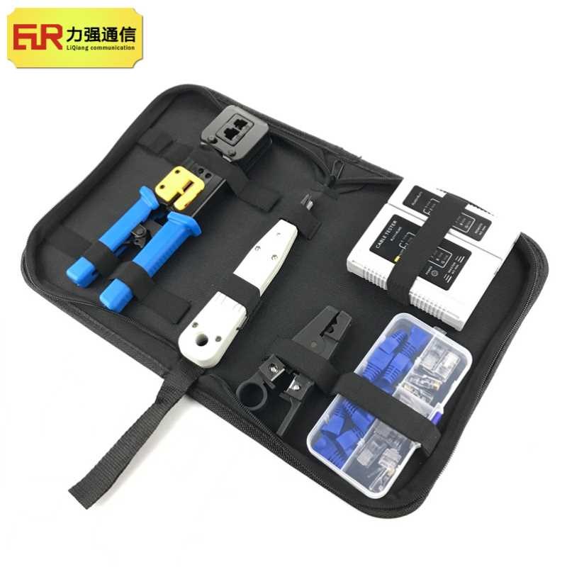 MANCOM通孔钳套装工具包EZ网线钳组合工具网络综合布线工具套装包
