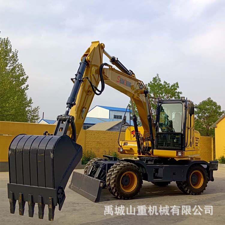 全新150轮式挖掘机价格路面施工中型轮式挖机报价挖掘机厂家