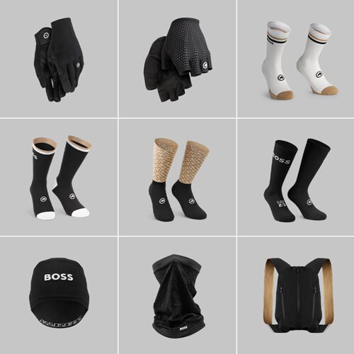 ASSOS & BOSS联名款骑行袜手套背包配件合集