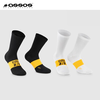 阿索斯ASSOS骑行袜公路车春秋季排汗透气中筒袜男女通用