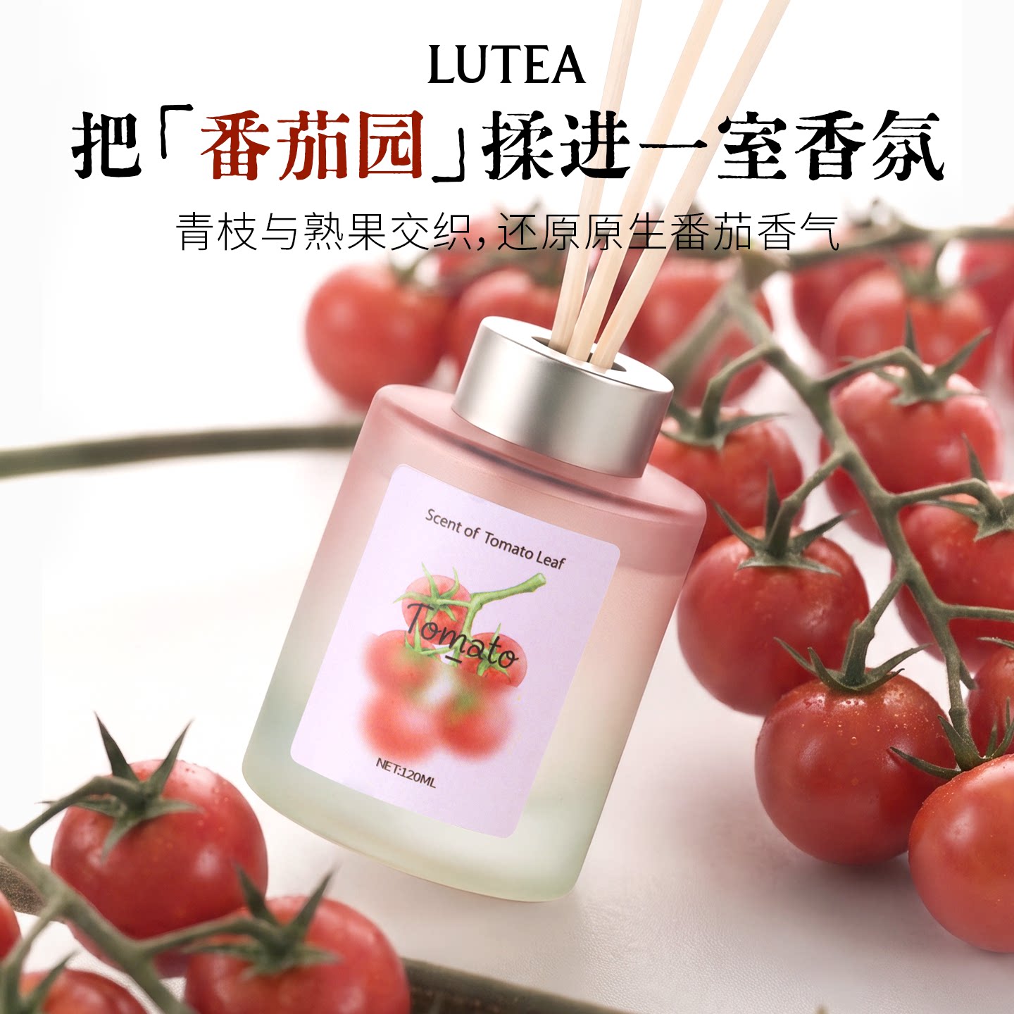 番茄叶苹果西瓜无火香薰客厅卧室室内家用持久水果味厕所香氛精油