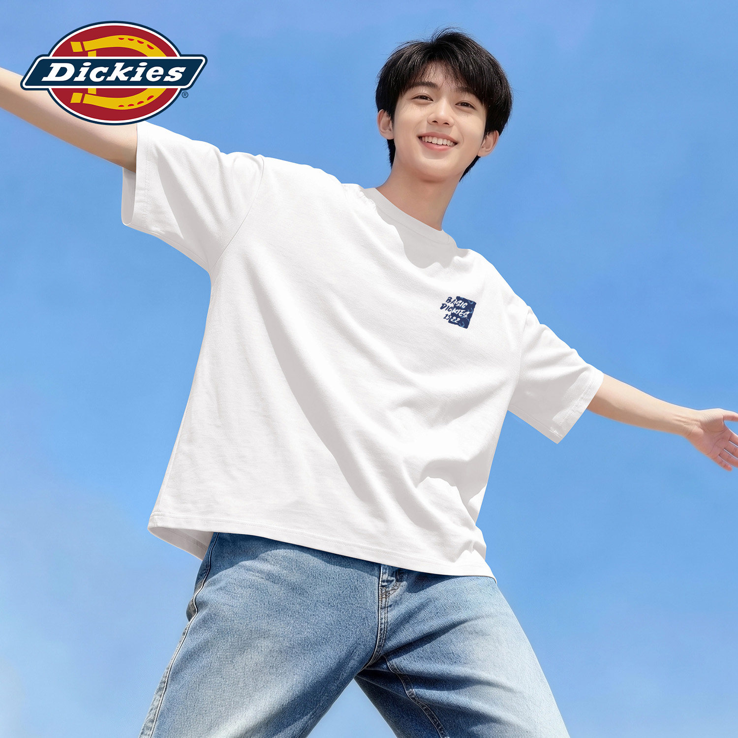 Dickies白色男士短袖t恤2026夏