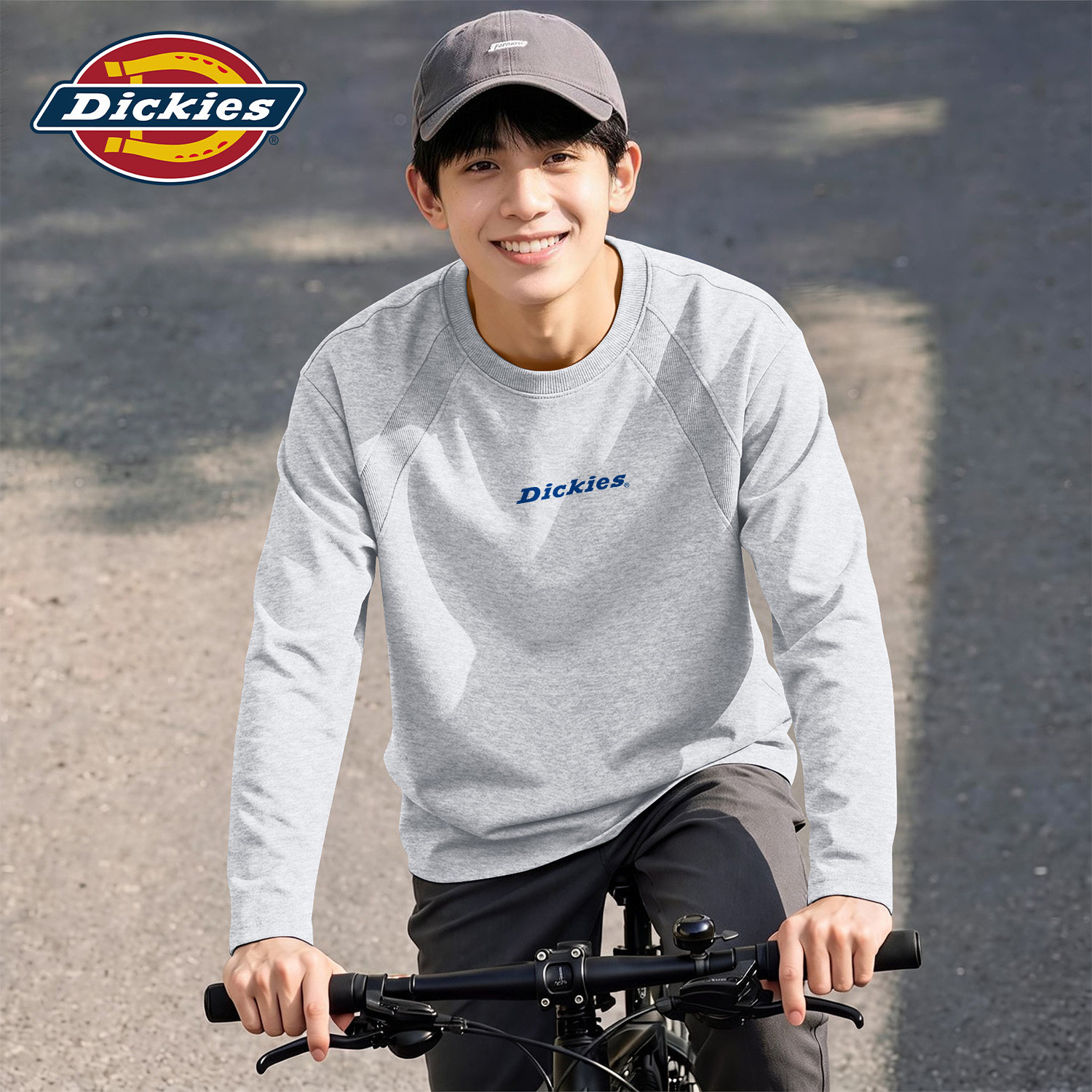 Dickies男生插肩长袖T恤