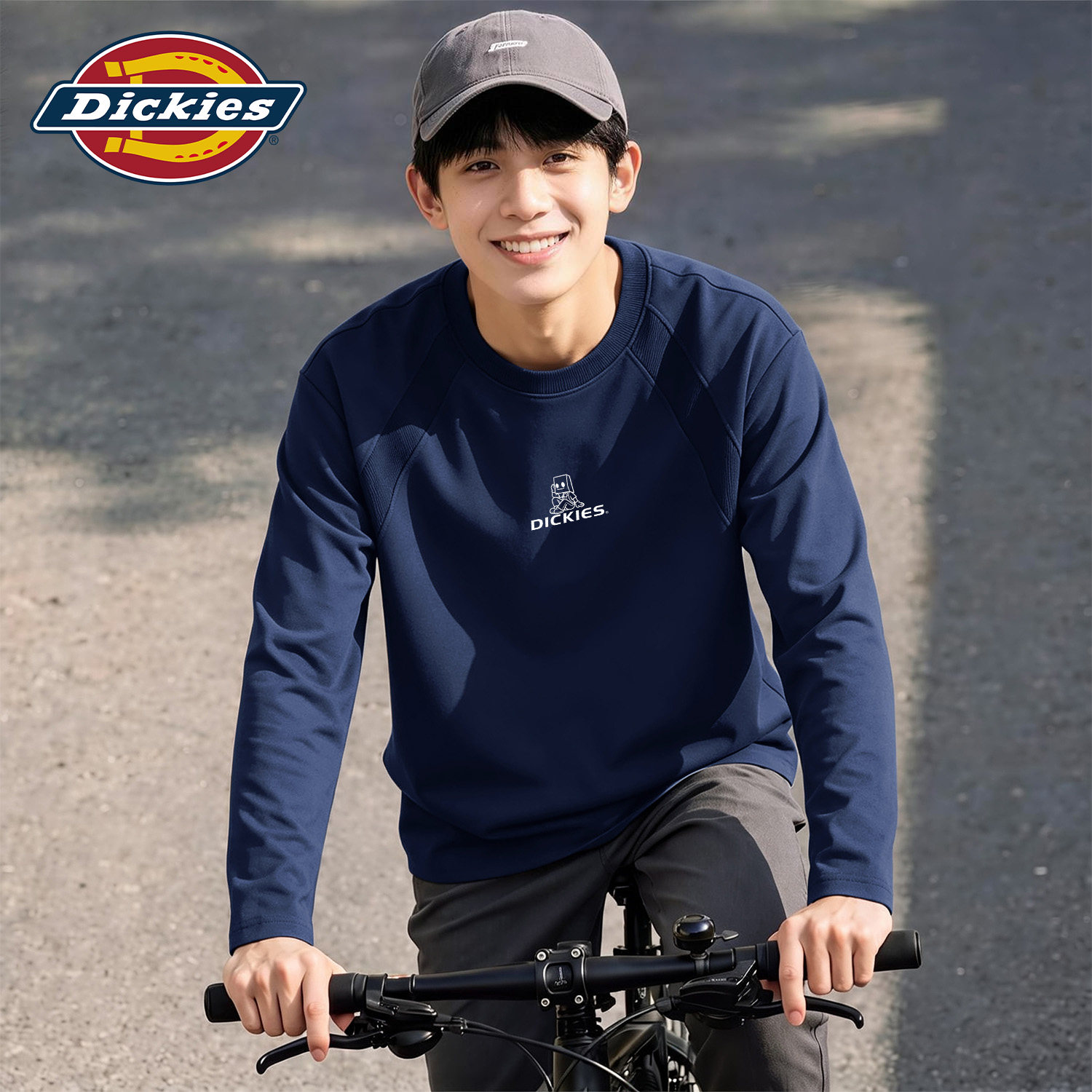 Dickies官方正品男生插肩长袖T恤