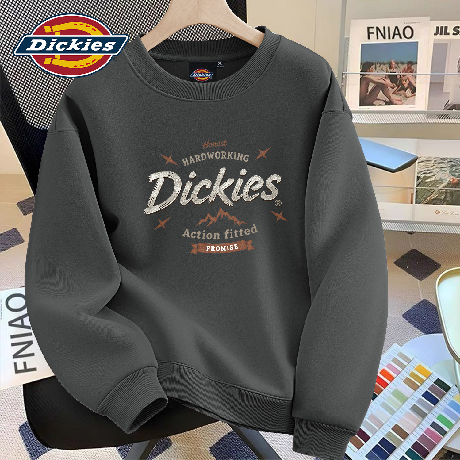 Dickies官方正品圆领卫衣男士