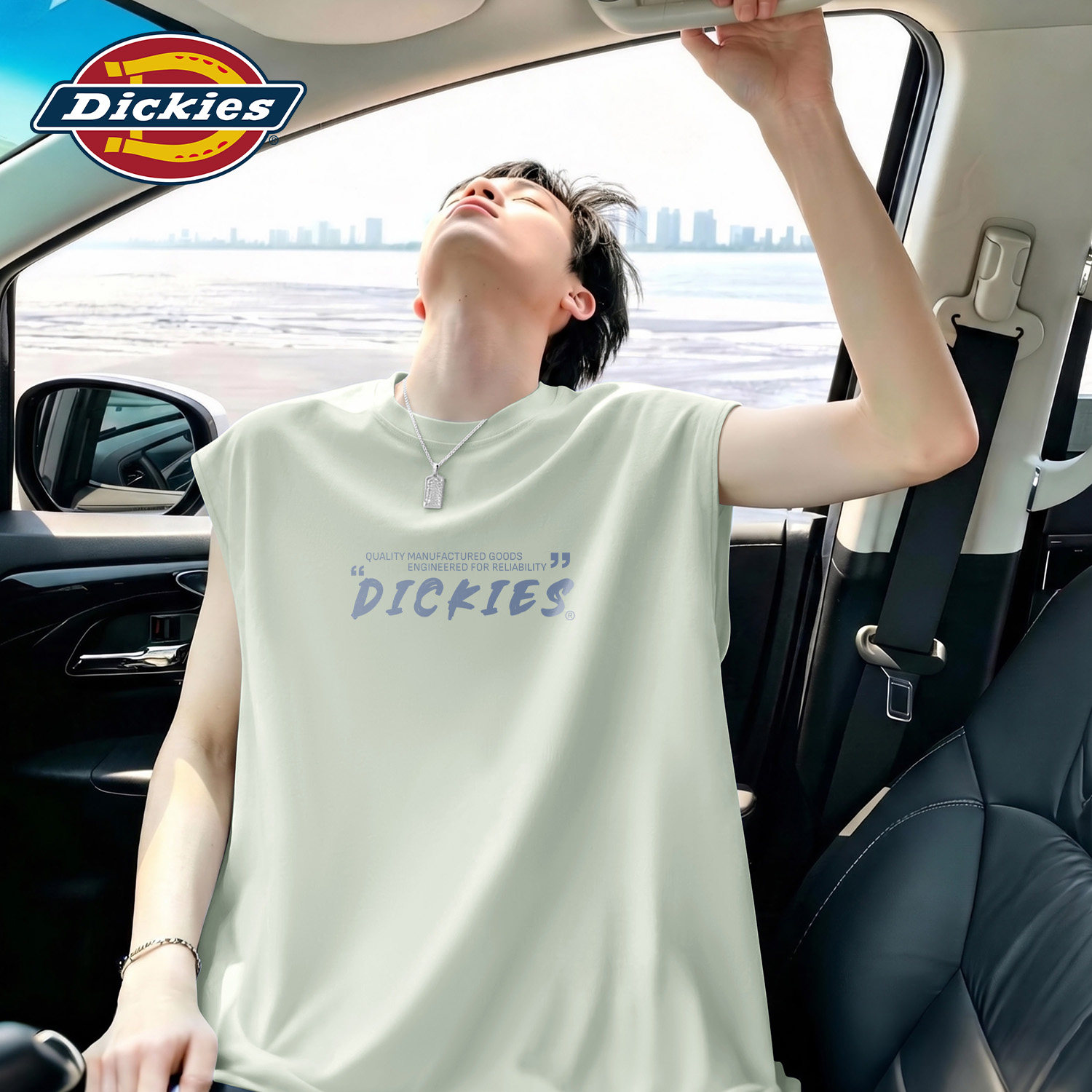 Dickies男士健身运动潮流无袖