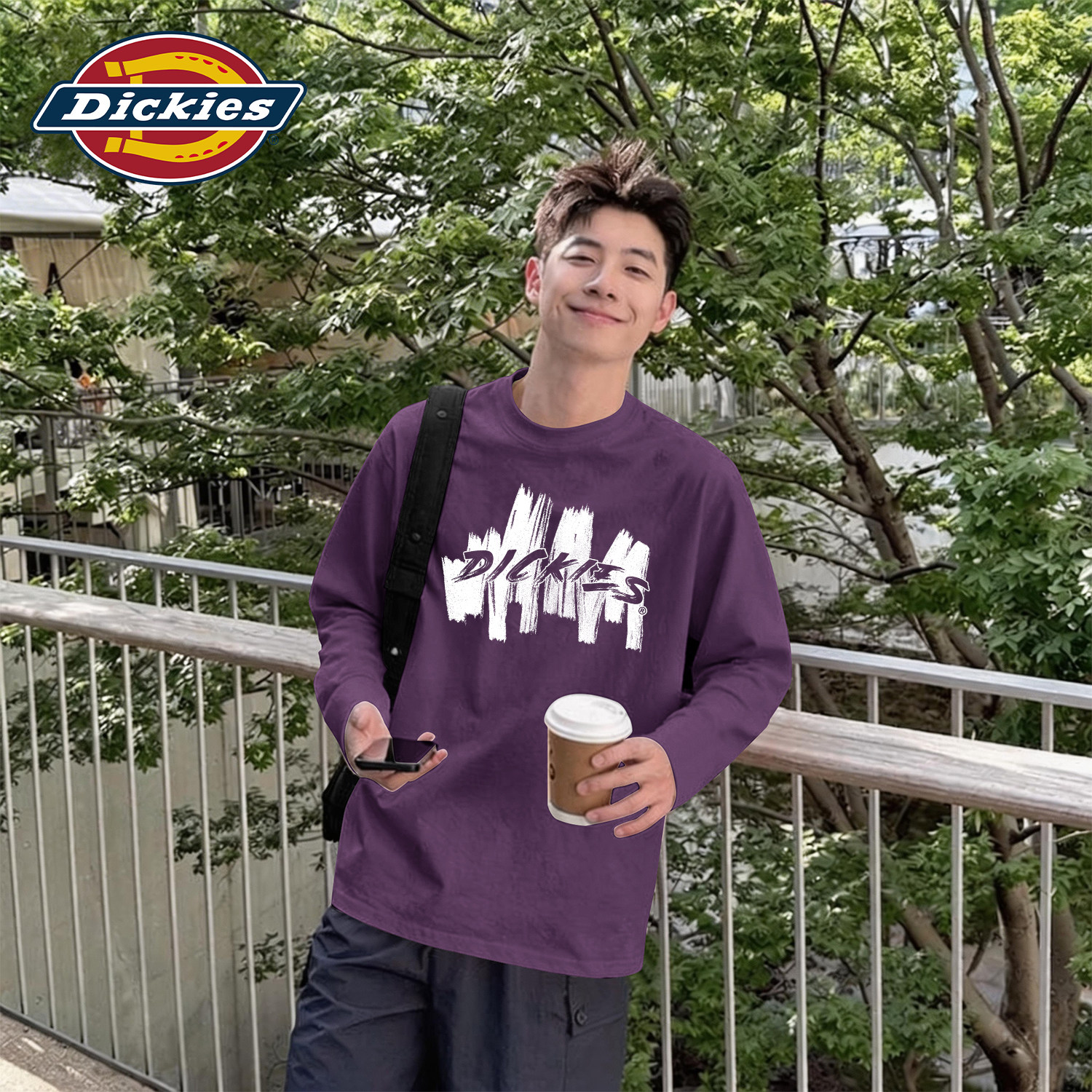 Dickies乌梅紫男士潮流T恤2026秋