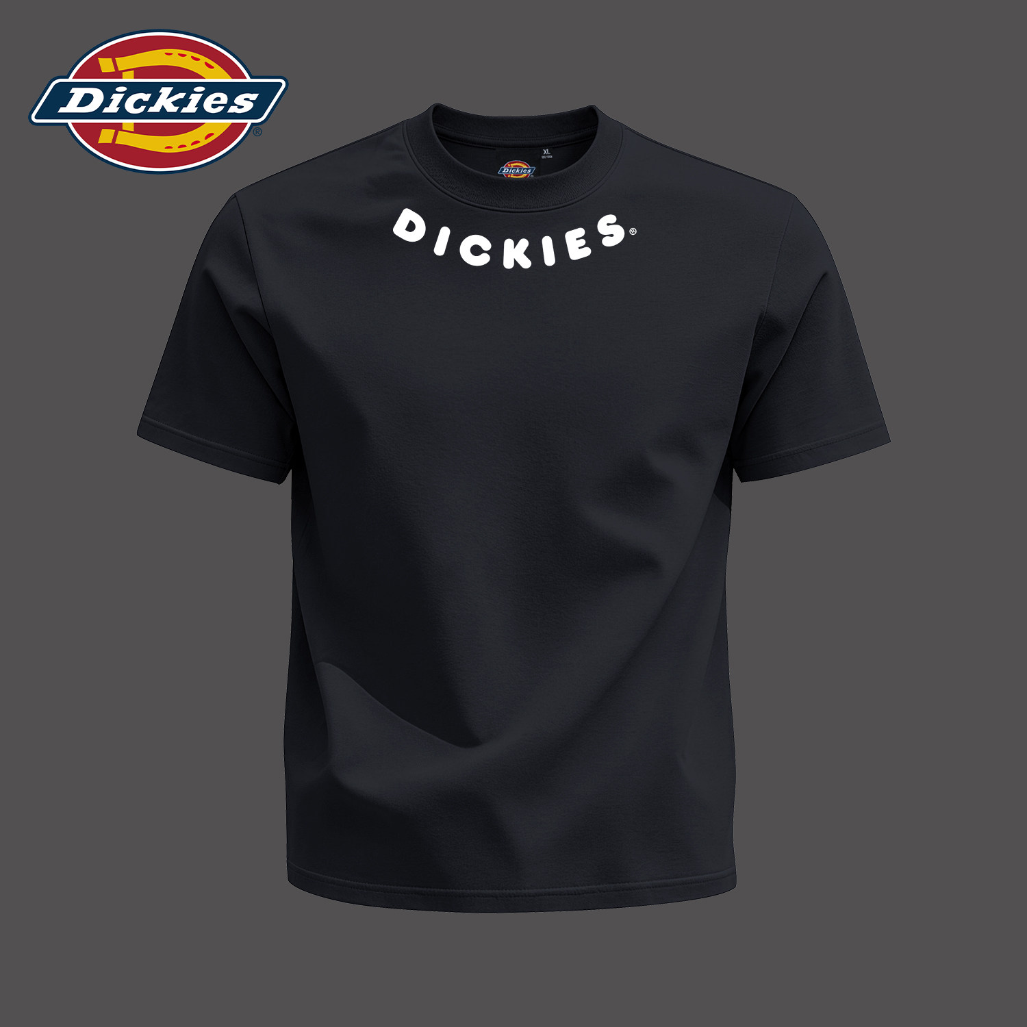 Dickies黑色纯棉短袖T恤男款