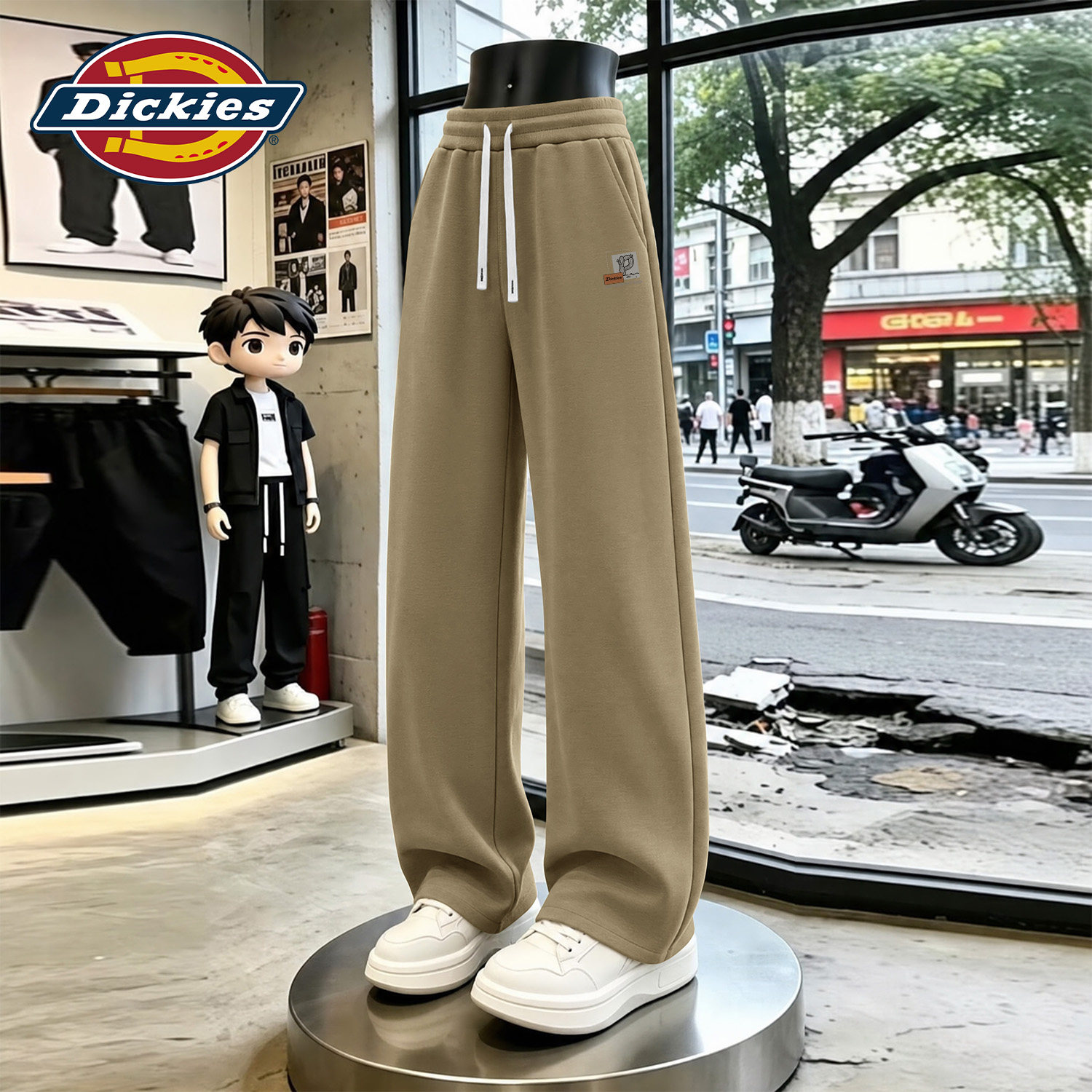 Dickies卡其色美式休闲裤男款