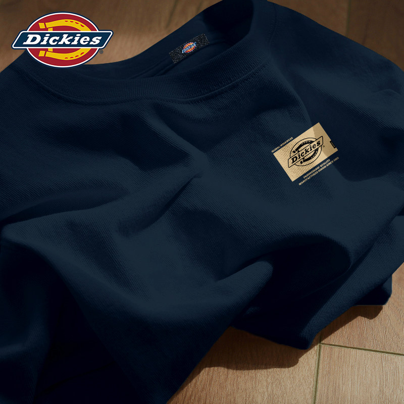 Dickies藏青色纯棉短袖T恤男款2026新款夏季情侣潮流穿搭休闲半袖