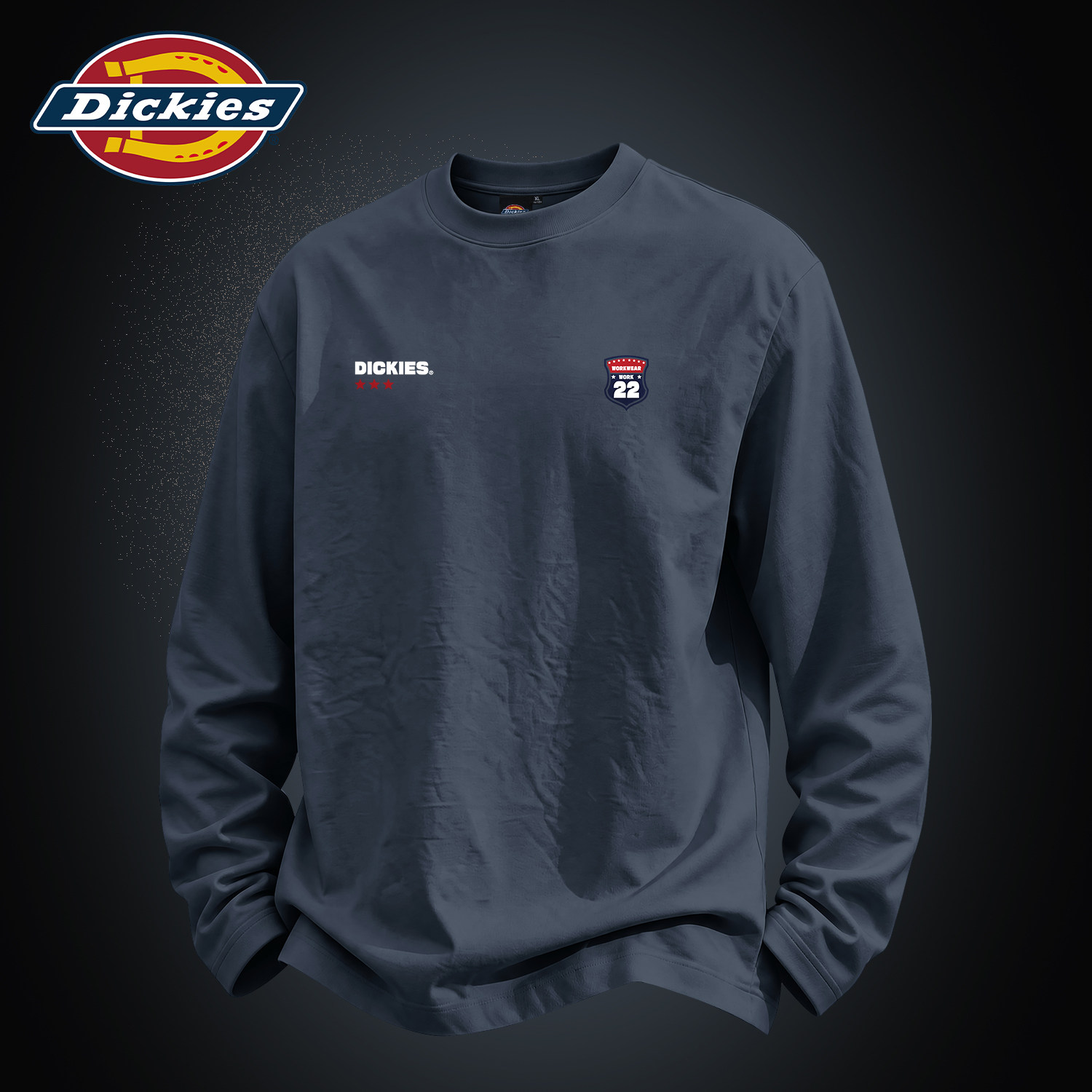 Dickies2026秋季新款男生长袖t恤