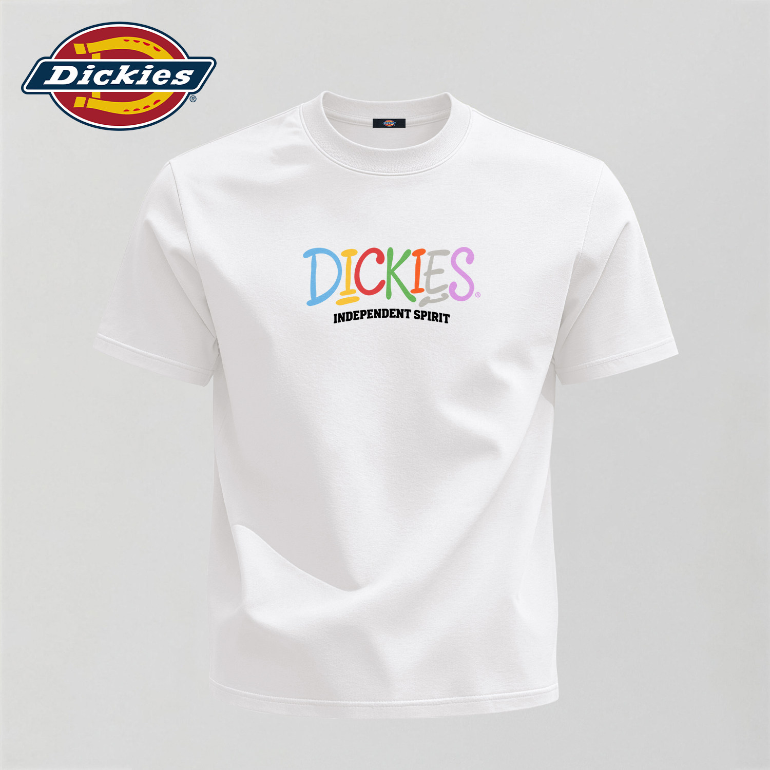 Dickies白色男生短袖款t恤纯棉