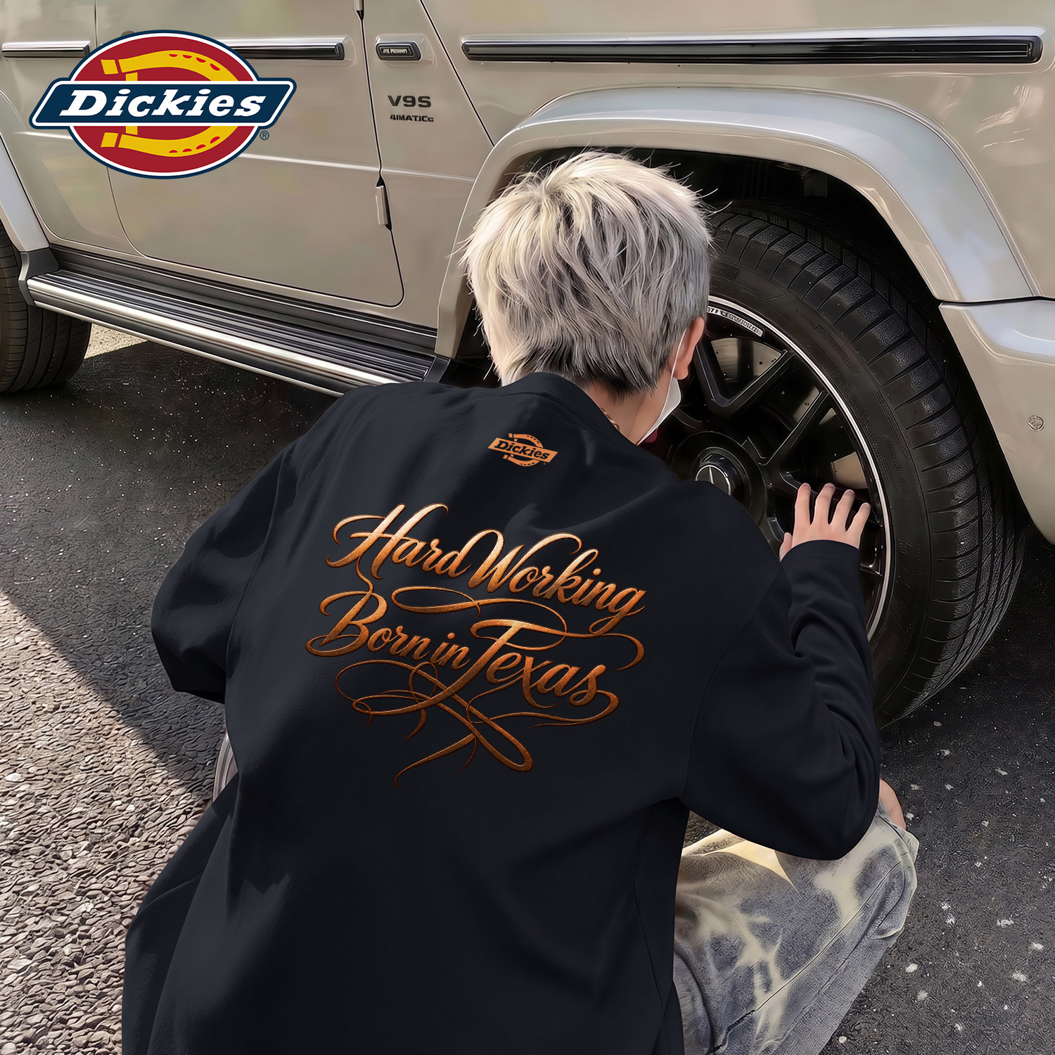 Dickies黑色长袖T恤男2026秋季