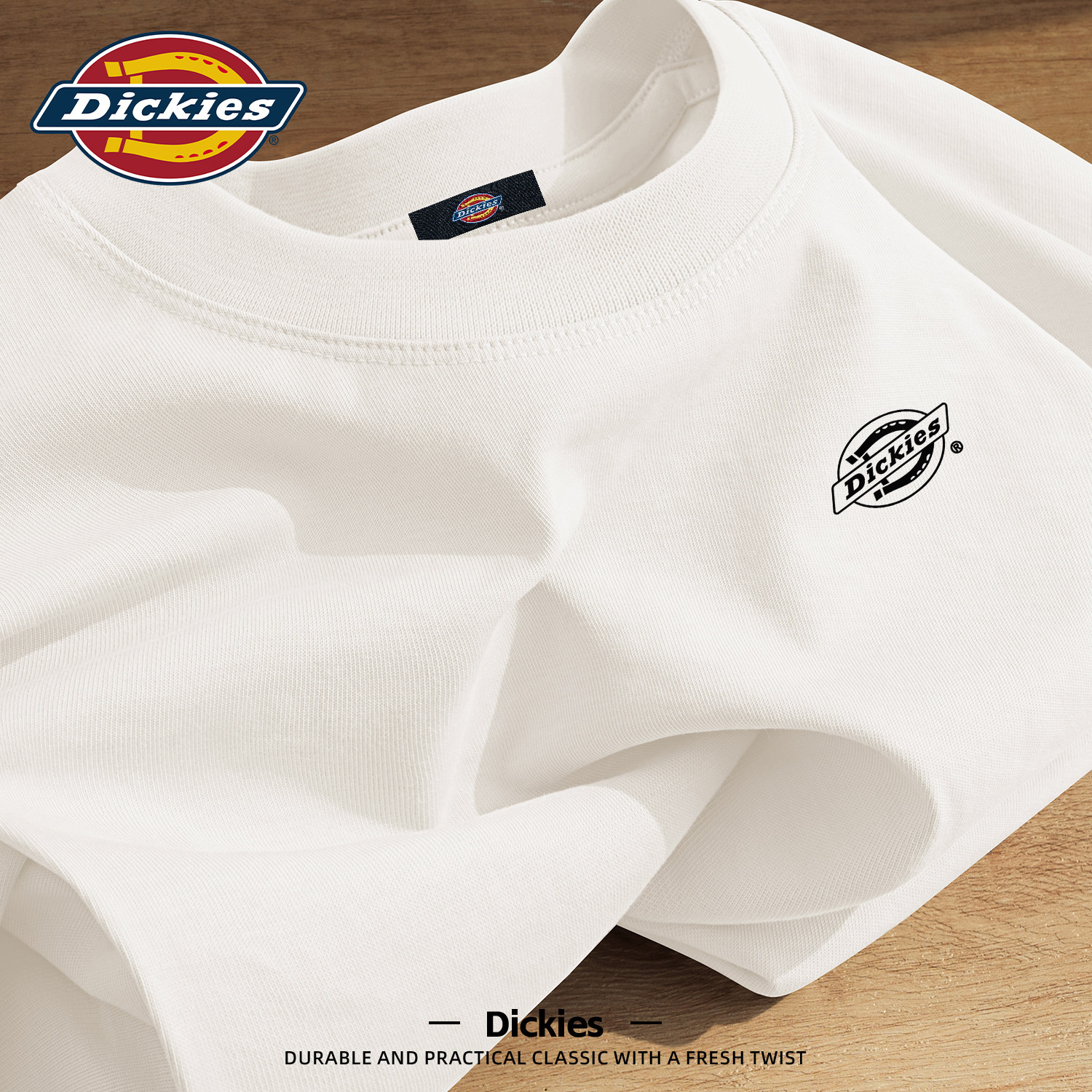 Dickies美式纯棉短袖T恤男款2026新款夏季潮流印花青少年休闲半袖