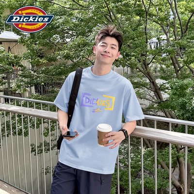 Dickies冰川蓝美式短袖T恤男生