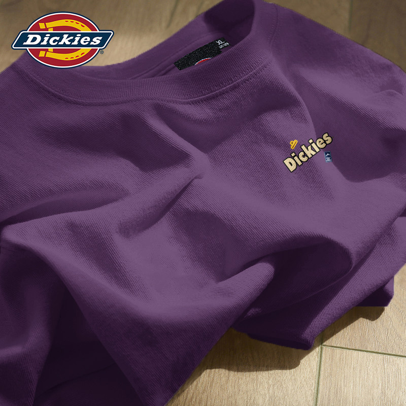 Dickies乌梅紫纯棉长袖T恤男女款