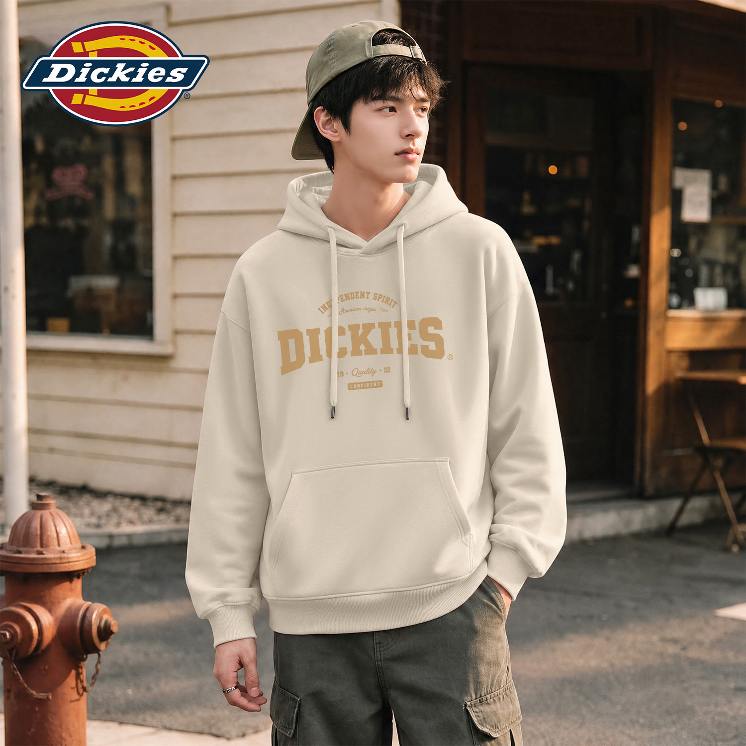 Dickies男生连帽卫衣秋冬季新款