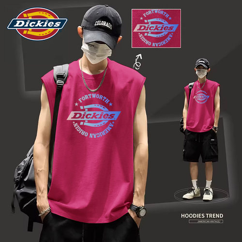 Dickies美式男士纯棉无袖背心