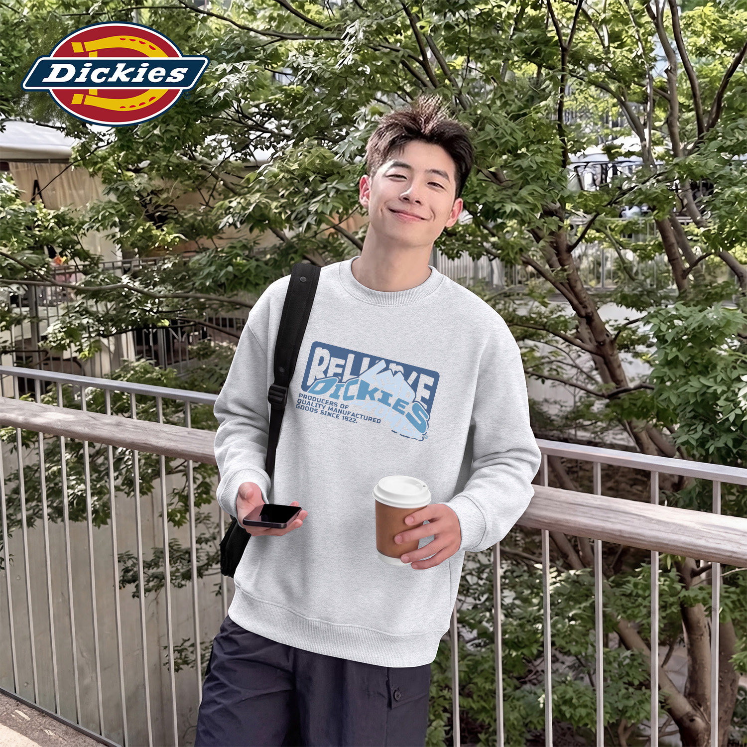 Dickies男生官方正品纯棉长袖卫
