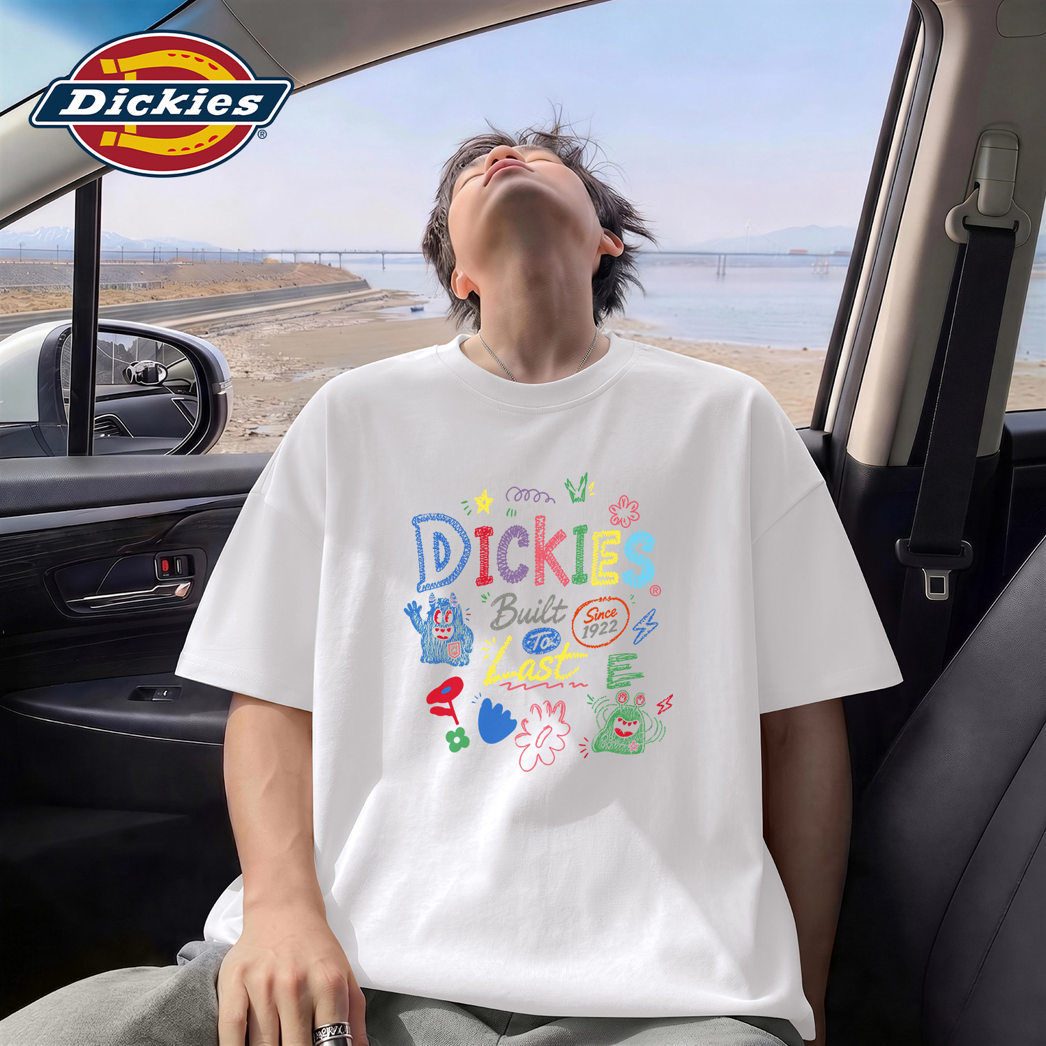 Dickies白色短袖T恤休闲宽松男生