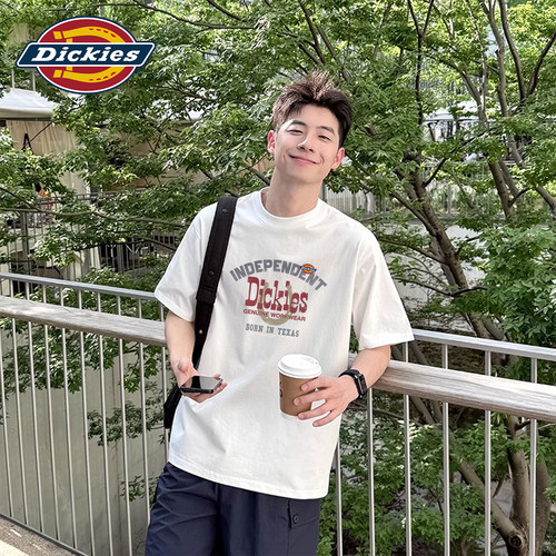 Dickies白色青少年纯棉短袖T恤20