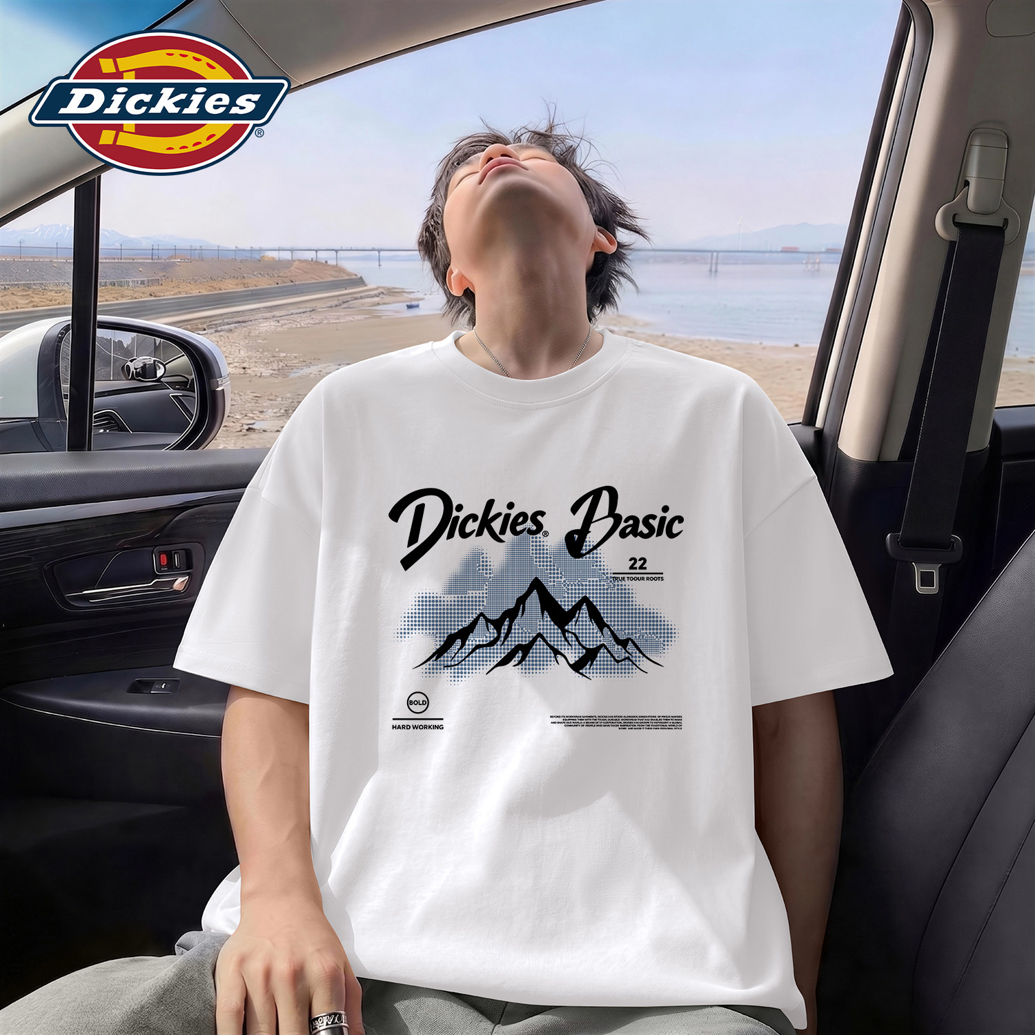 Dickies白色男生短袖2026夏季