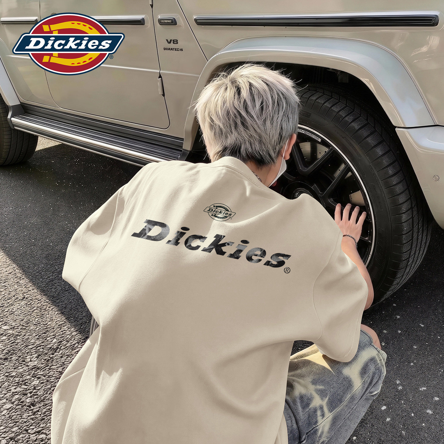 Dickies奶茶色男女同款潮流穿搭