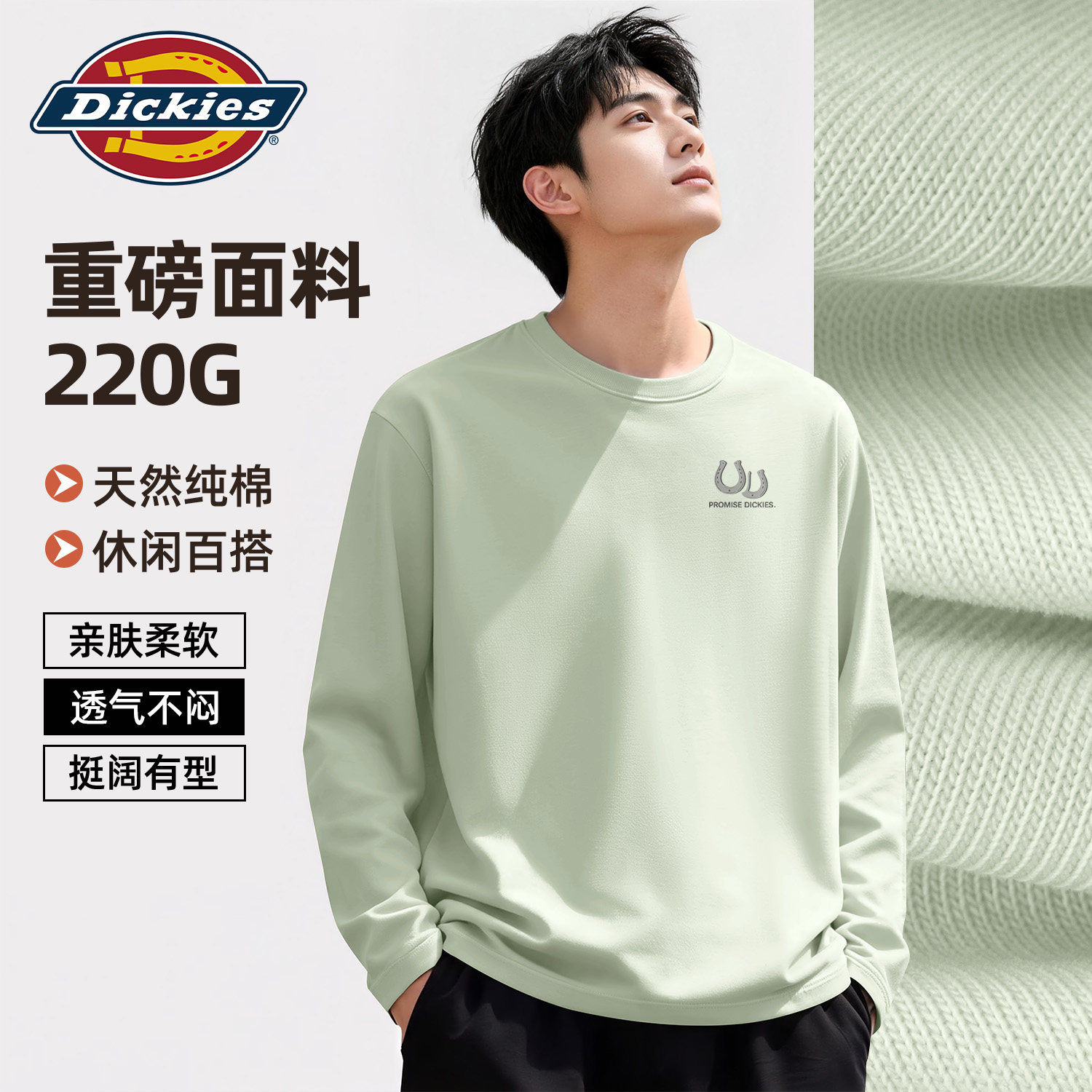 Dickies男生长袖T恤2026秋季
