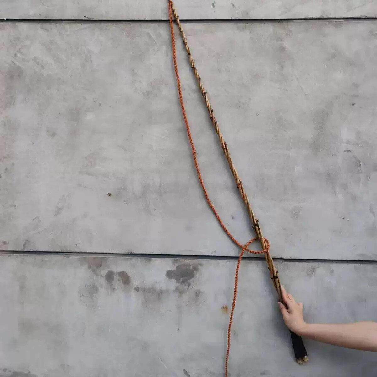 老式放羊鞭新轮胎线鞭三股四股赶车鞭杆手工制作懒人放牧放牛鞭子