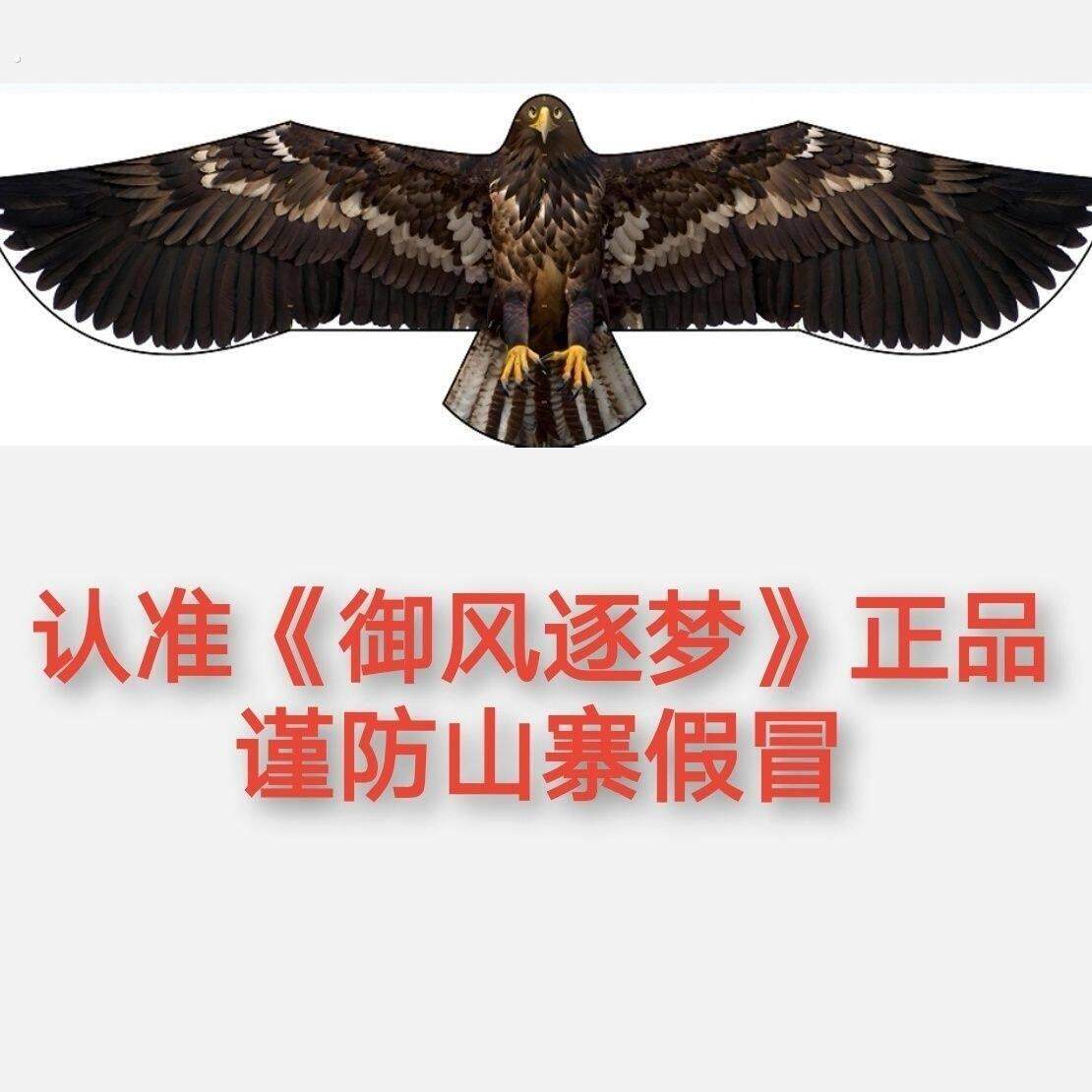 技术突破,实力领先】伞布碳杆大师级微风板鹰老鹰风筝 1579 61248